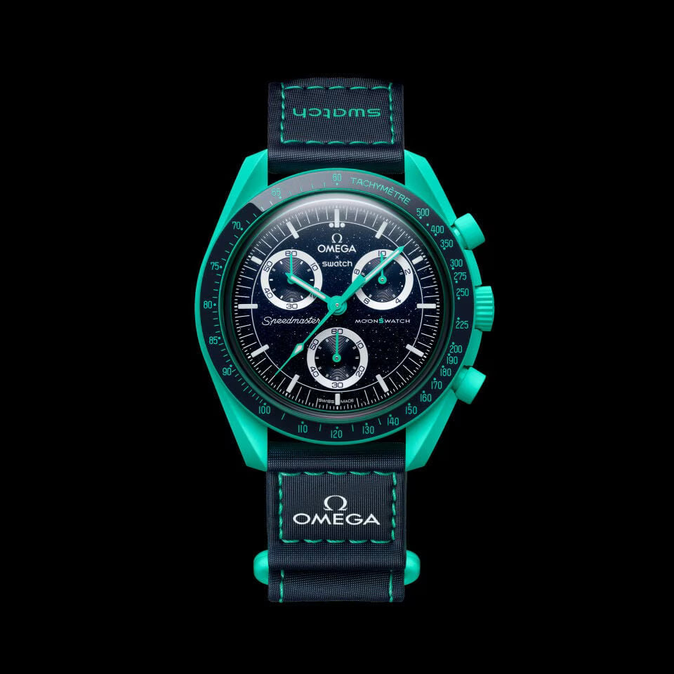 bioceramic Moonswatch MISSION ON EARTH - POLAR LIGHTS