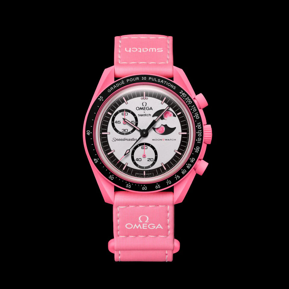 bioceramic Moonswatch MISSION TO THE PINK MOONPHASE (USATO COME NUOVO)