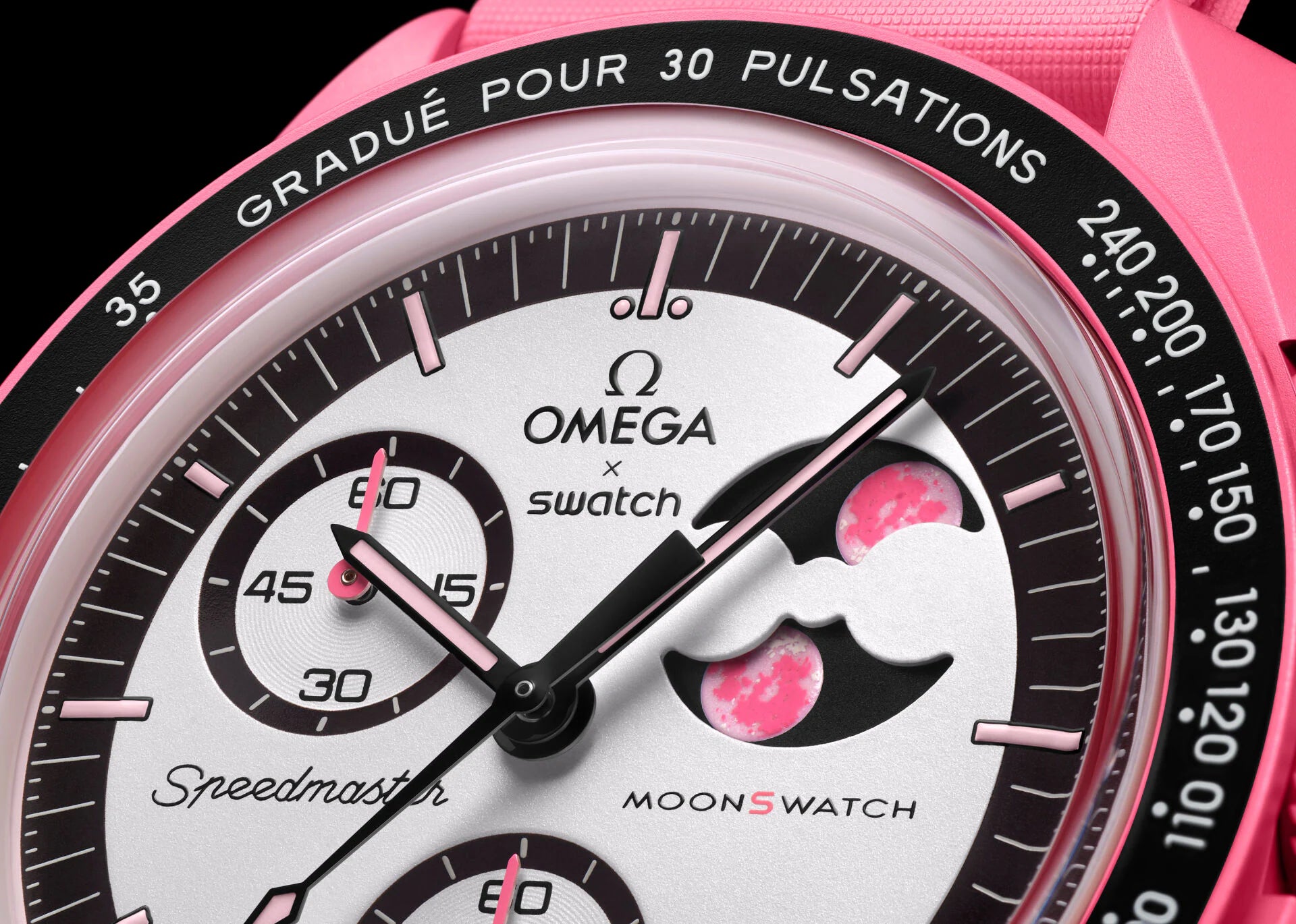 bioceramic Moonswatch MISSION TO THE PINK MOONPHASE (USATO COME NUOVO)