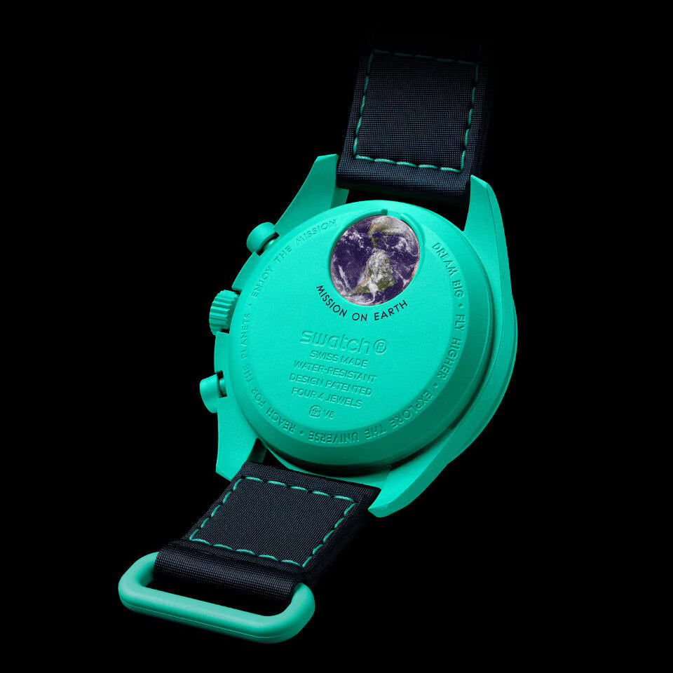 bioceramic Moonswatch MISSION ON EARTH - POLAR LIGHTS