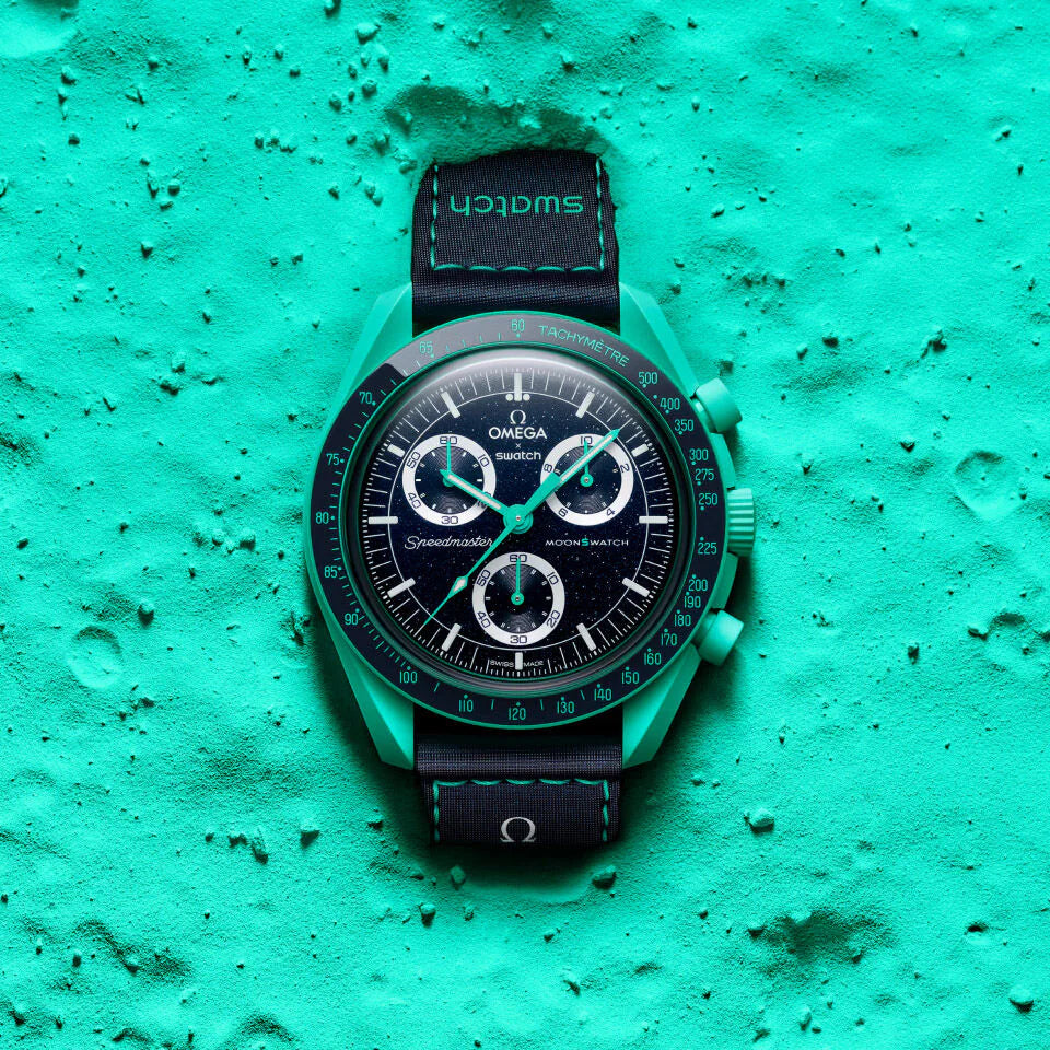 bioceramic Moonswatch MISSION ON EARTH - POLAR LIGHTS