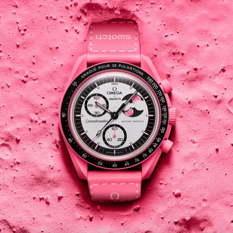 bioceramic Moonswatch MISSION TO THE PINK MOONPHASE (USATO COME NUOVO)
