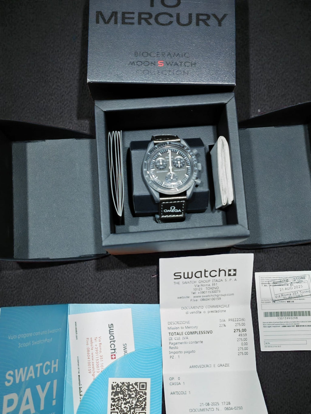 bioceramic Moonswatch MISSION TO MERCURY (USATO COME NUOVO)