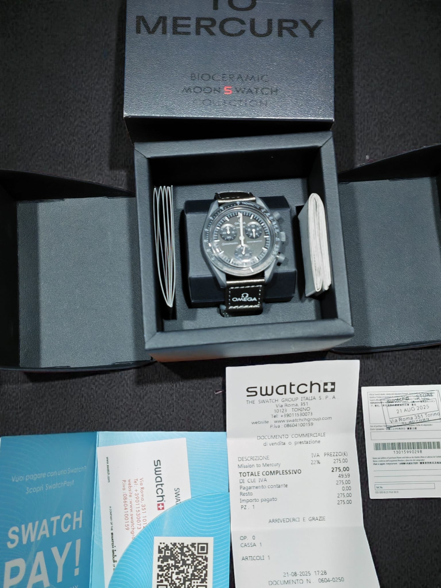 bioceramic Moonswatch MISSION TO MERCURY (USATO COME NUOVO)