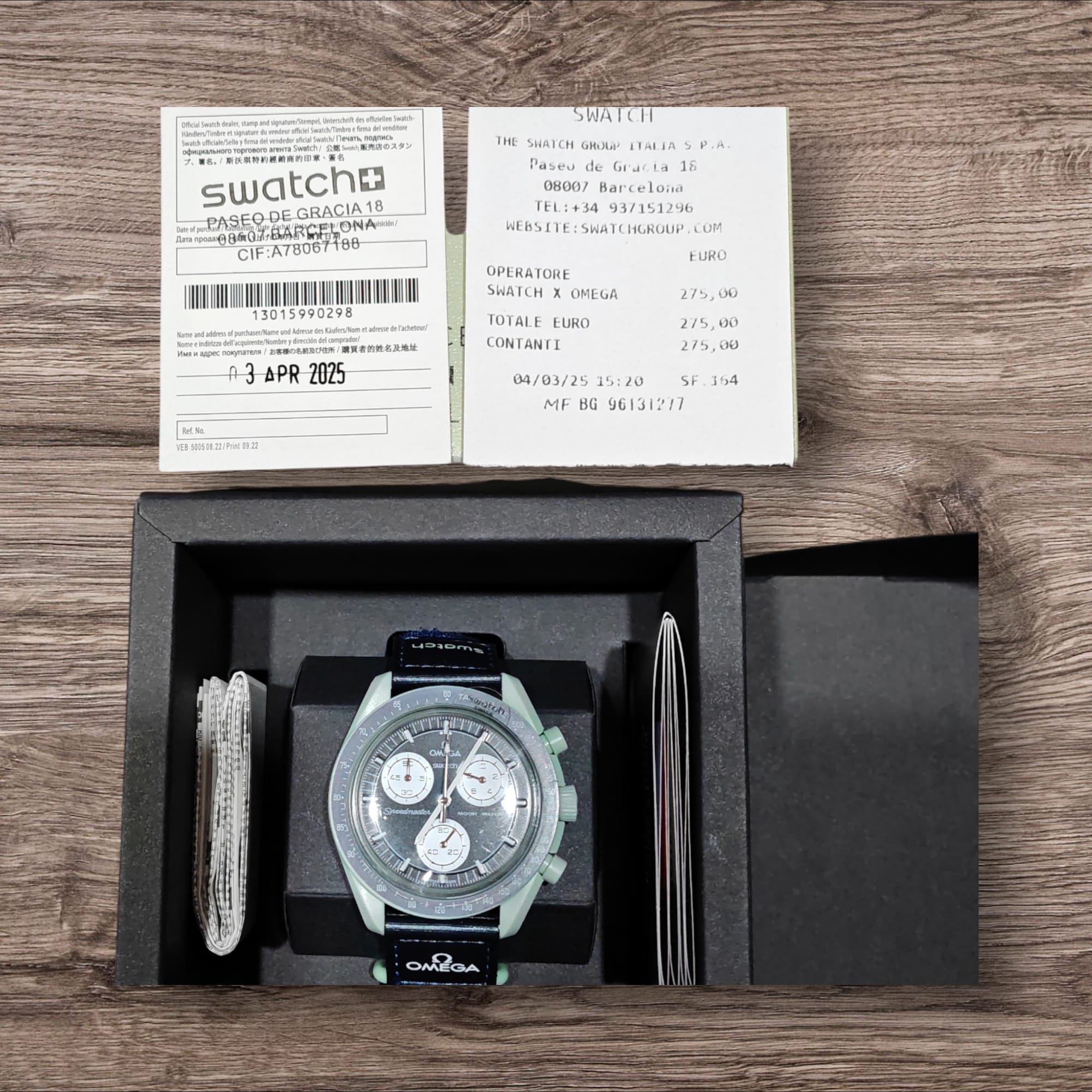 bioceramic Moonswatch MISSION ON EARTH (USATO GARANTITO PARI AL NUOVO)