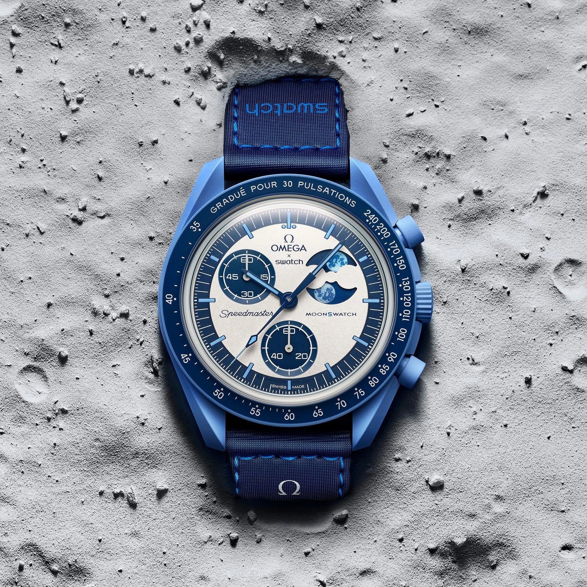 bioceramic Moonswatch MISSION TO THE SUPER BLUE MOONPHASE
