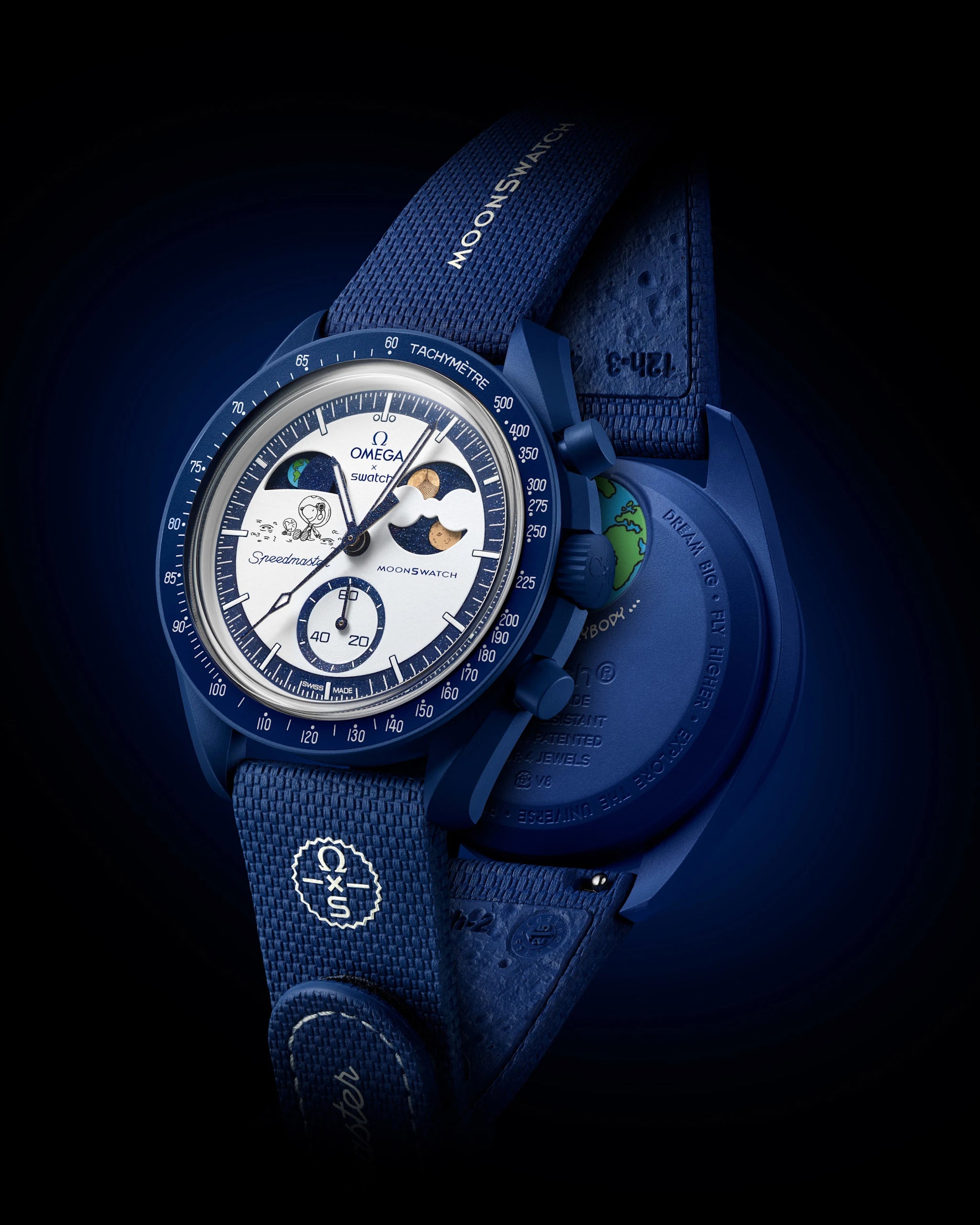 bioceramic Moonswatch MISSION TO EARTHPHASE - MOONSHINE GOLD (LUNA CON RETE)