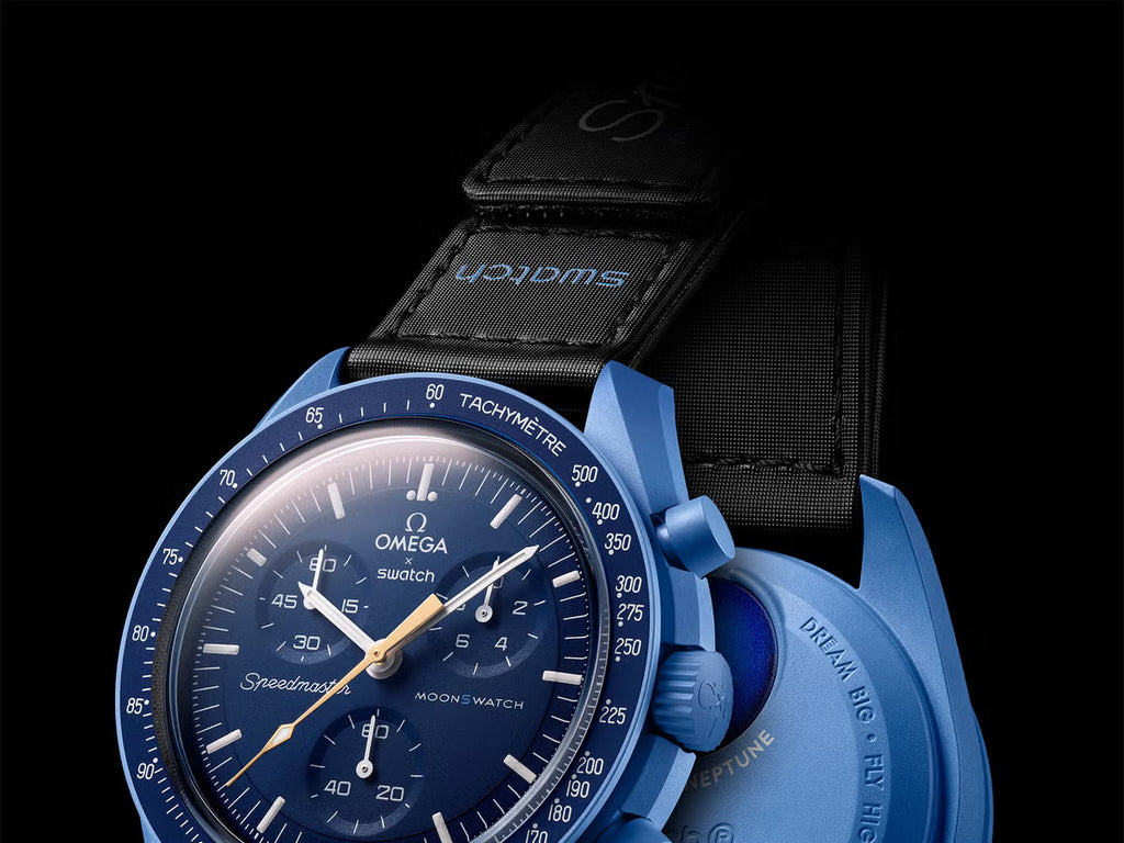 bioceramic Moonswatch Mission to Moonshine Gold – Neptune